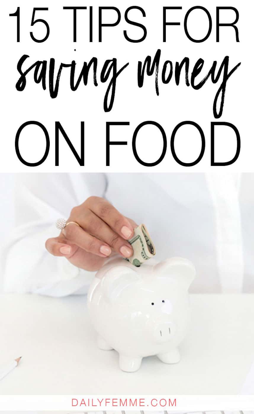 Food and groceries are one of the biggest expenses and one of the best places you can look to save money. Check out these 15 tips for saving money on food and see how much you can cut back.